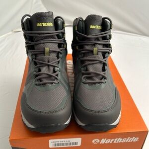 Northside Beaumont Mid dark olive gray waterproof lace up boots